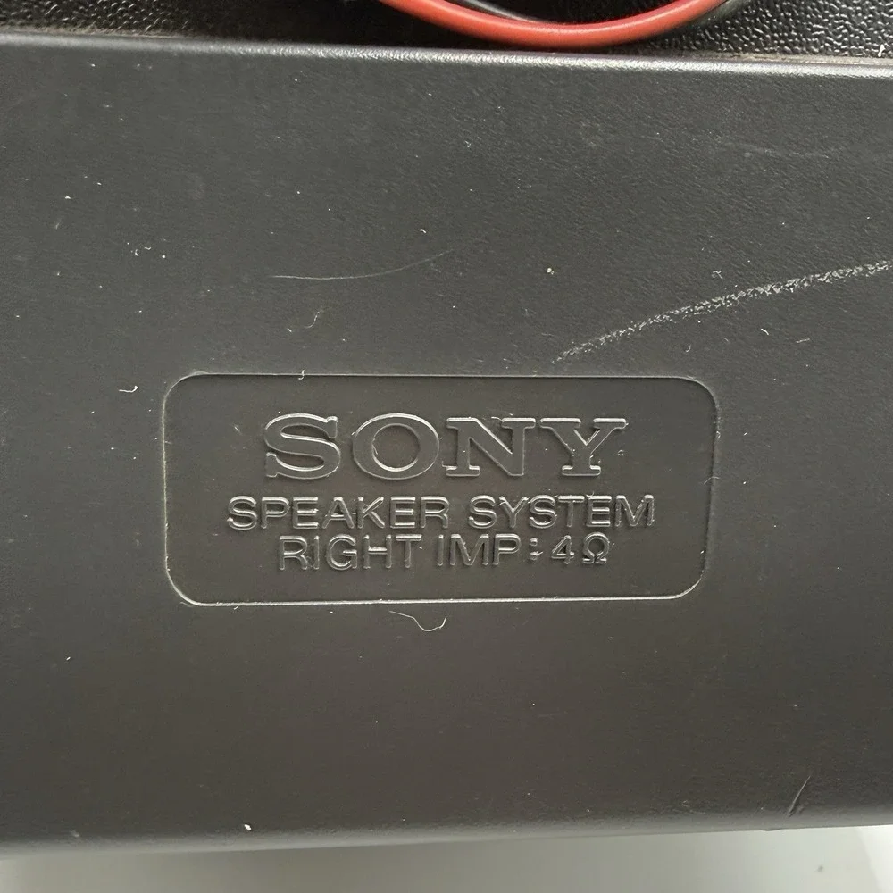 Sony CFD-758 Pair Of Speakers 2 Way Mega Bass Black